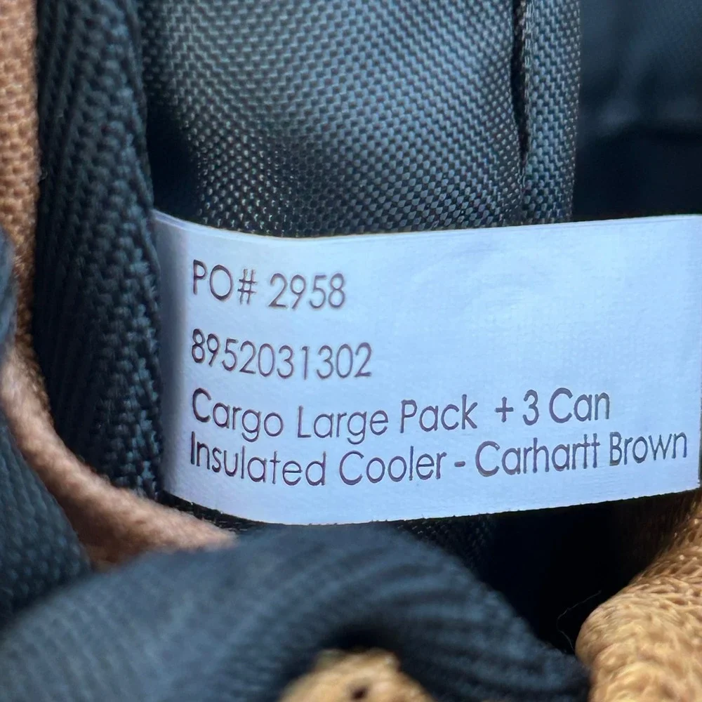 Carhartt Cargo Series 25L Backpack Cordura Brown Hook N Haul Work Daypack